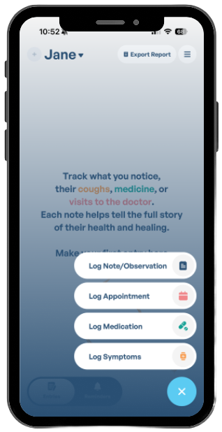 Logging menu